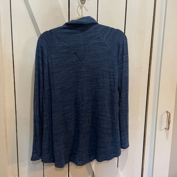 Athleta Nirvana Wear Two Ways Wrap blue heather small - Picture 5 of 6